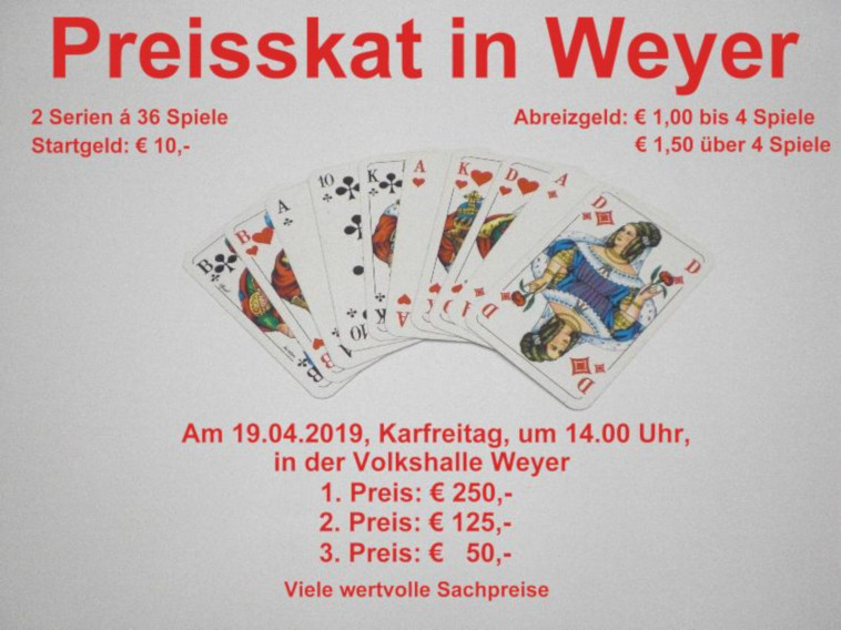 Preisskat Weyer 2019